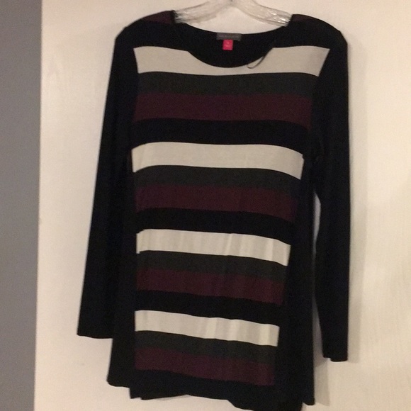 Long sleeve striped black tunic - Picture 2 of 4
